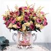 European Retro Silk Rose Flower Decor – Ideal for Living Room, Dining Table, Coffee Table, or Bedroom. Perfect As Dried Flower Ornaments.