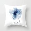 Watercolor Blue Cushion Cover Abstract Marble Geometric Pattern Sofa Pillowcase Bedroom Home Decor Car Office Decorative 45x45cm