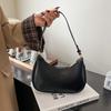 Trendy Underarm Bag Women's New Fashion Summer Solid Color Casual Simple Texture Shoulder Bag Tide
