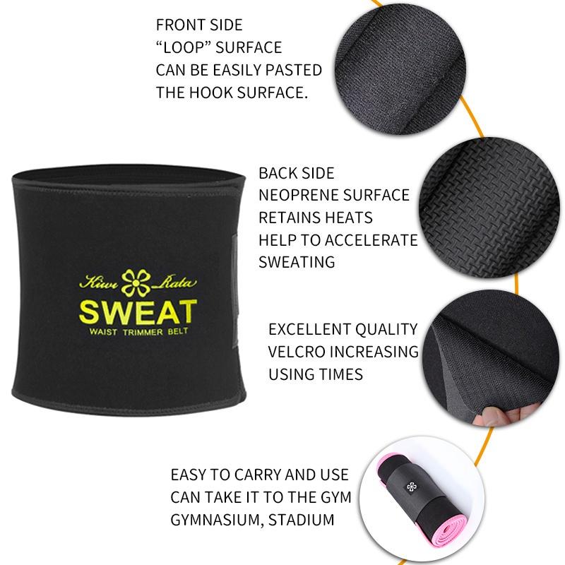Женский спортивный тренажер для талии, фитнес-триммер для талии, пояс для сжигания жира, сжигатель жира для сауны, потовая полоса