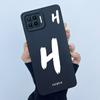 For OPPO F17 Oppo F17 Pro Case Oppo A73 A93 Reno 4F Back Cover TPU Silicon Lucky Initial Letter Couples Phone Bumper Soft Case