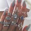 Vintage Starry Sky Gem 11-Piece Ring Set