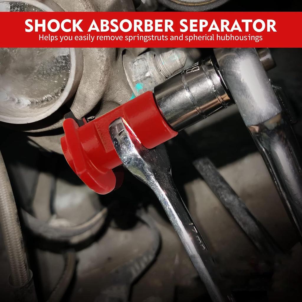 Красный гидравлический съемник амортизаторов, клешня, шаровая головка, разделитель подвески рычага, экономящий труд инструмент для разборки автомобиля