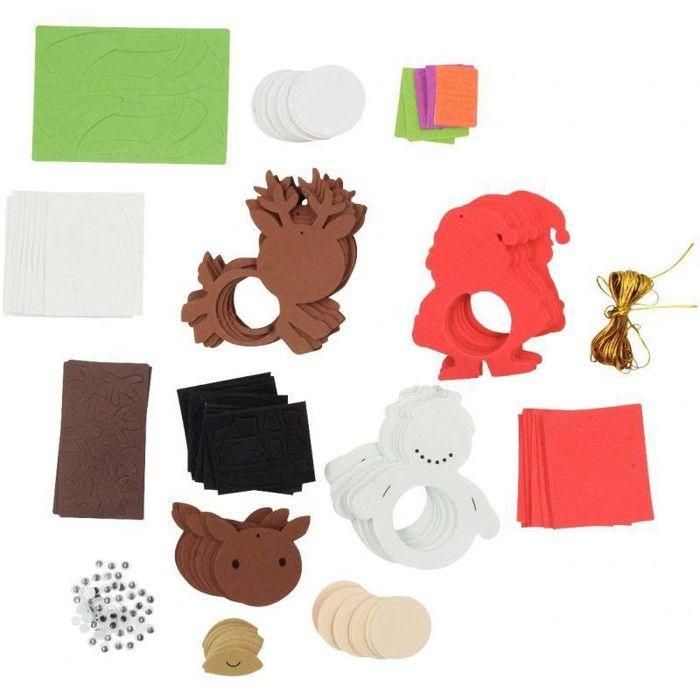 Kit 24 cadres photos Noël en mousse à coller