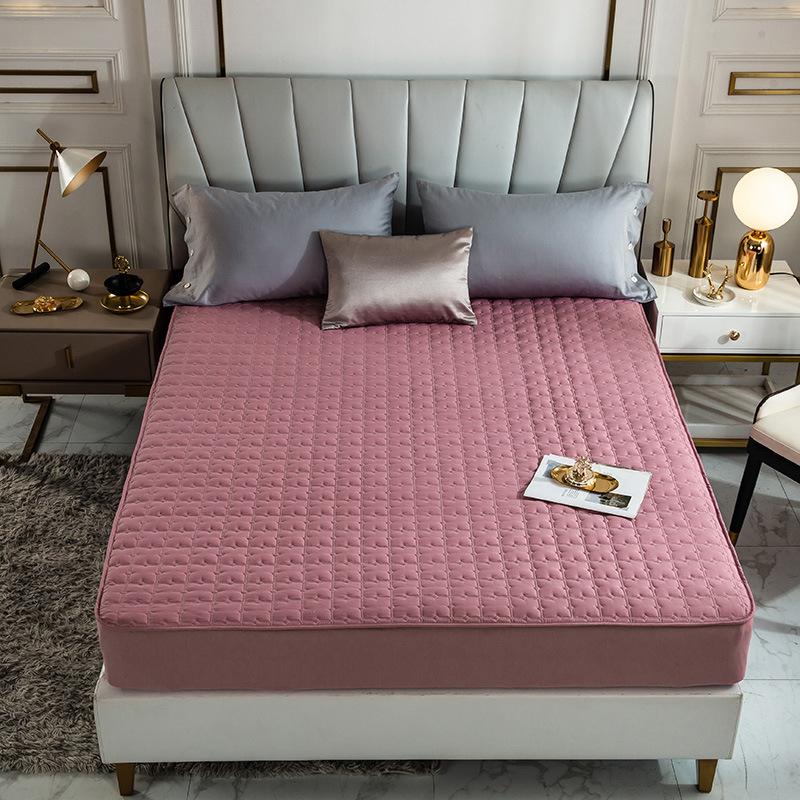 100% утепленный стеганый наматрасник из 100% хлопка, антибактериальный защитный коврик для кровати королевского размера, наволочка в комплект не входит