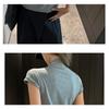 Women S Fitted Short Sleeve Half High Neck T Shirt Elegant Inner Wear