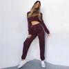 Sets Womens Tracksuit Topsbottom Fashion Long Sleeve Loose Pullover Sportwear