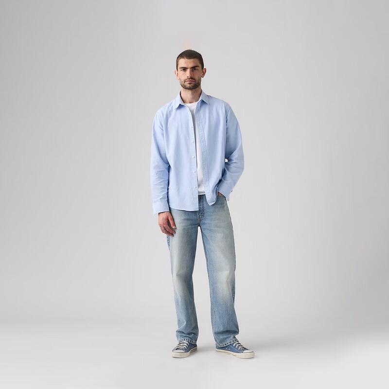 Levi's Мужские джинсы 565 потертые свободные прямого кроя