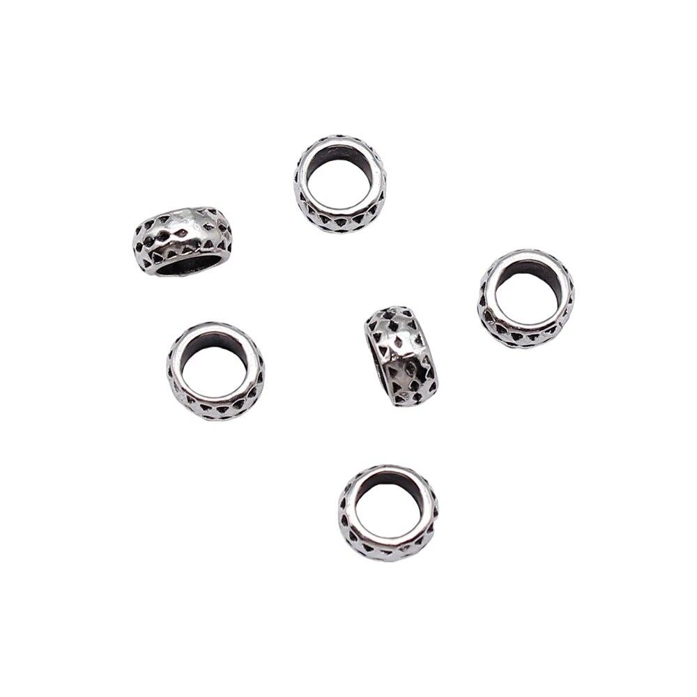 Бусины с большими отверстиями, свободные бусины-разделители, мужские аксессуары, украшения ручной работы для мужчин