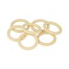 7 RINGS - ROUND WOOD - 29.5X4.3 MM - JEWELRY