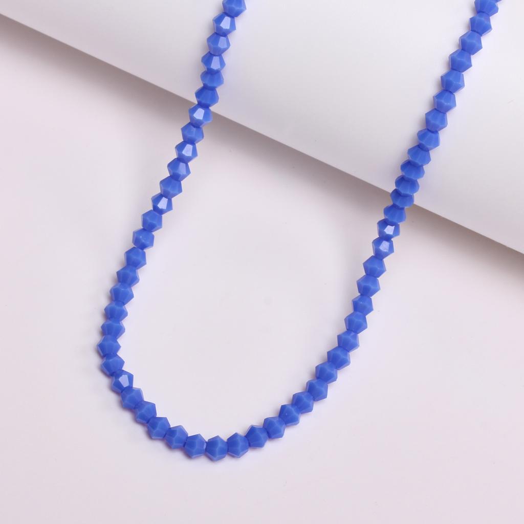 Earrings Jewelry Making Fashion Headwear Crystal Glass Solid Color Diamond DIY Pointed Beads Handmade 4mm Accessories Material 1 String Decorative