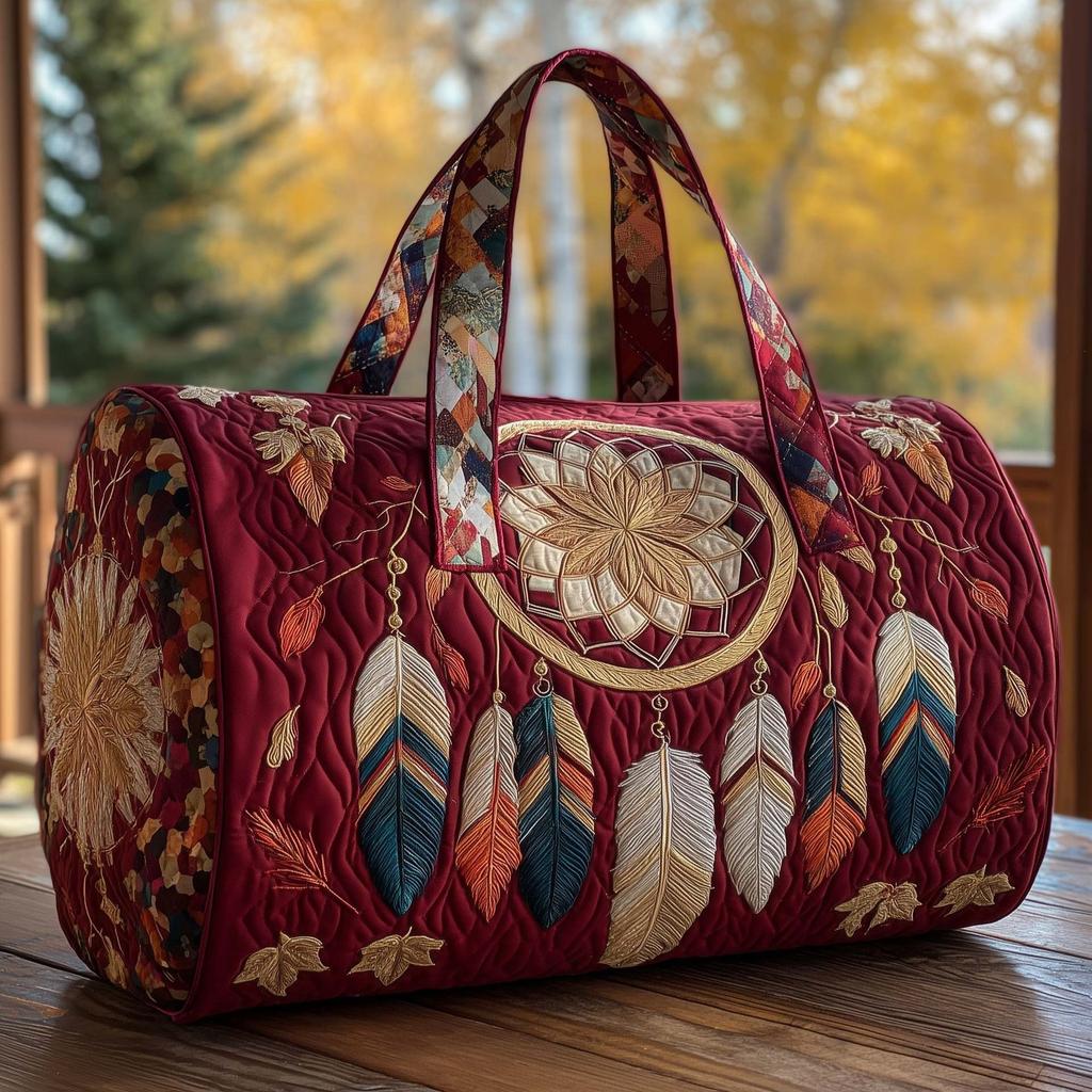 Travel bag New Western Style Series Short Distance Portable Quilted and Embroidered Travel Bag Multifunctional Sports Fitness Bag