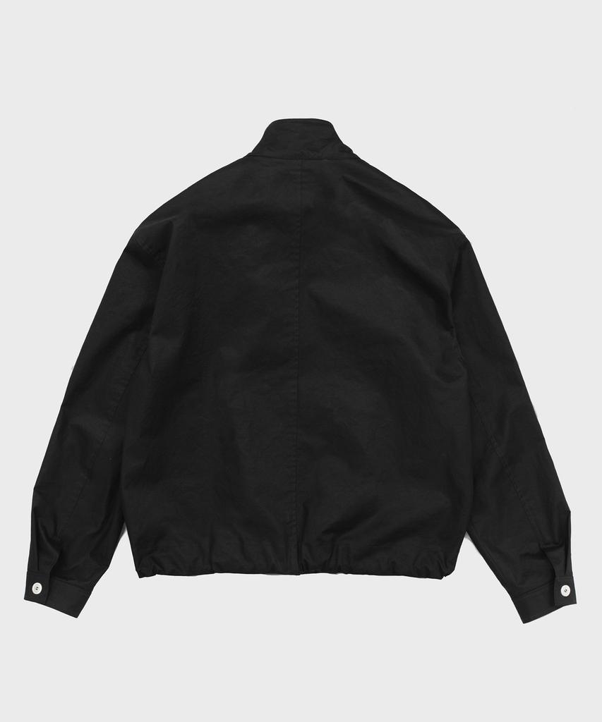 Density Coated Cotton Blouson_Black