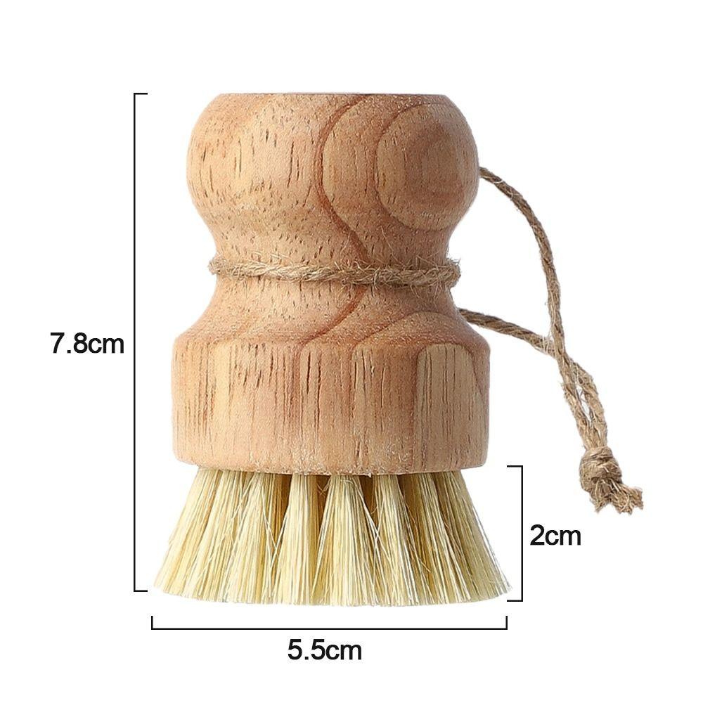 Rust Pot Pan Scrubber Bamboo Dish Scrub Brushes Dish Washing Brush Palm Pot Brush Pot Net Brus