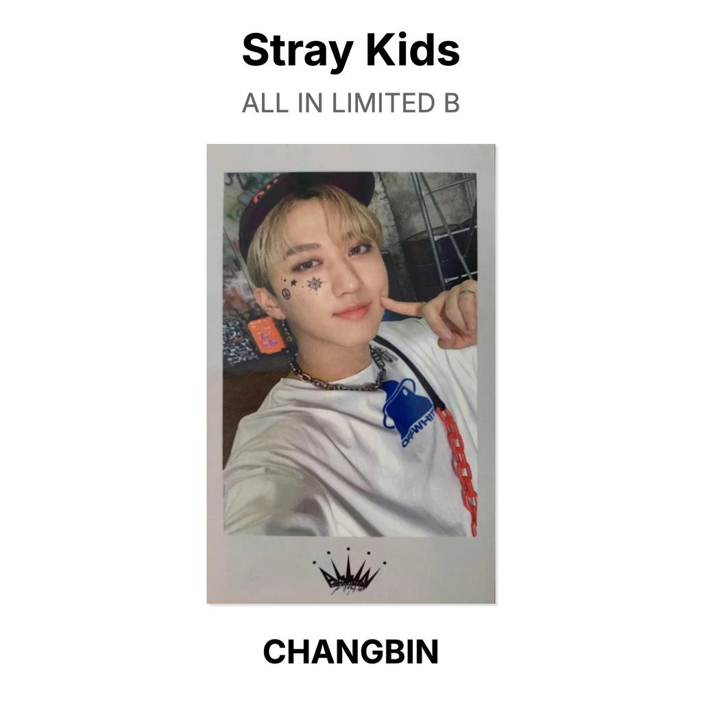 Stray Kids ВСЕ В ОГРАНИЧЕННОМ ИЗДАНИИ B Официальная фотокарточка