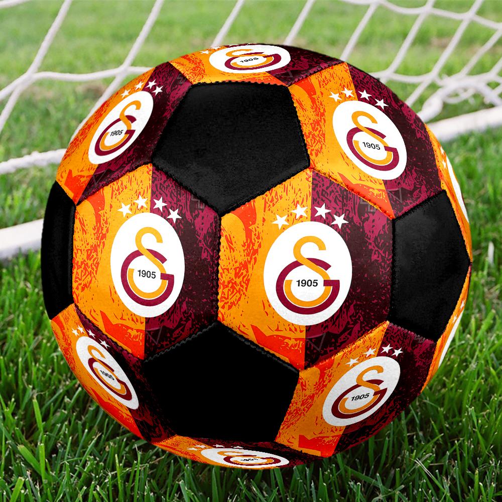 Футбольный мяч для зала Galatasaray Цветной Машинная строчка ПВХ Размер 5 Командная тренировка Готов к соревнованиям Прочный Высокий отскок Крутой Спортивный подарок