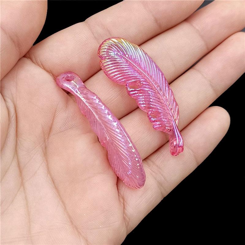 Ручная работа, светлые серии, акриловые материалы, светящиеся аксессуары, 10 шт., ювелирные изделия «сделай сам», цветное ожерелье с УФ-покрытием, серьги, изготовление модных бусин