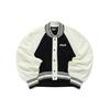 Color Block Casual Baseball Jacket Women Jackets White F11W219504FIV