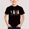 Summer Round Neck 3D Christmas Themed Printed Top Fashionable Casual Short Sleeved Children's Boy T-shirts