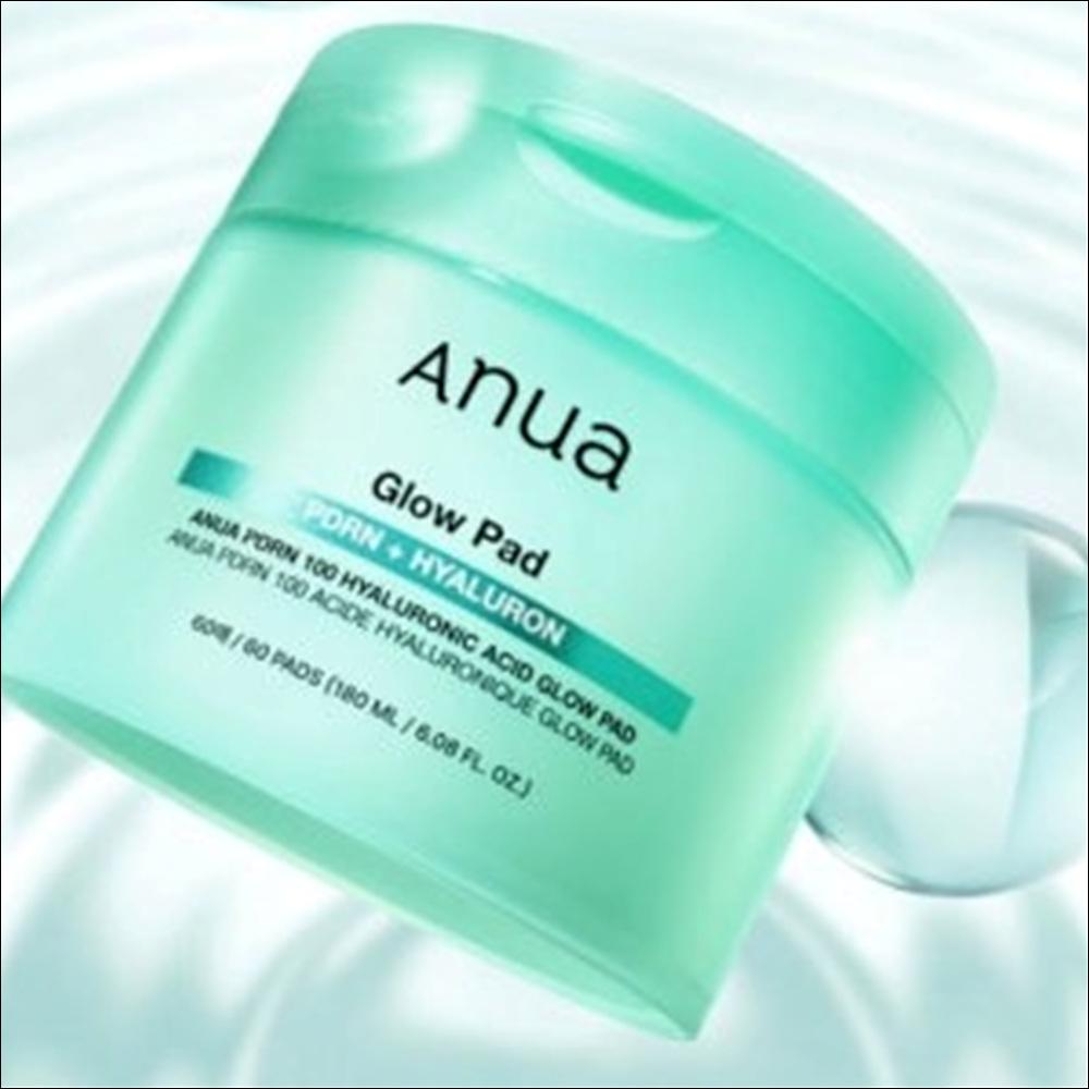 Anua PDRH 100 Гиалуроновая кислота Glow Pad (60 дисков / 180 мл)