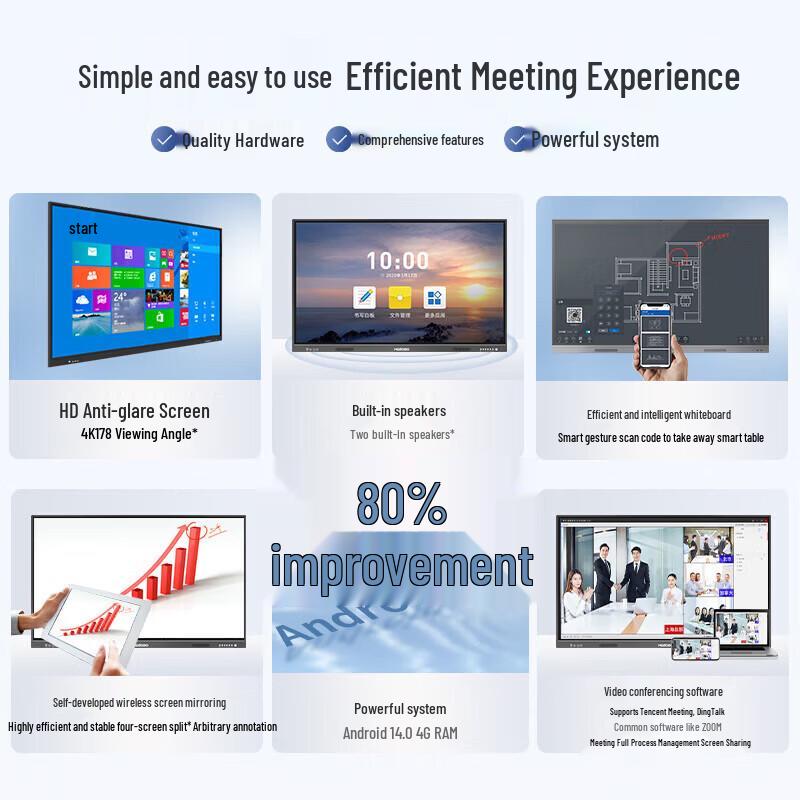 HongShidao 55-inch 4K Dual System Smart Interactive Display (CN version)