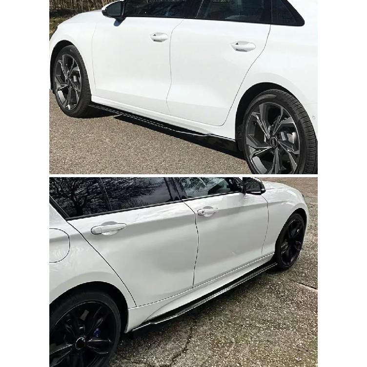 For BMW Accessories G20 3-Series 330i M340i 2019+ Gloss Black Car Side Skirt Extensions Rocker Panels Side Trim Spoiler Factory