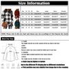 Women's Fashion Plaid Printed Hem Slit Long Sleeve Mid-Long T-shirt