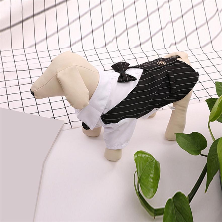 Изысканный костюм-рубашка для собак, модный костюм для кошек