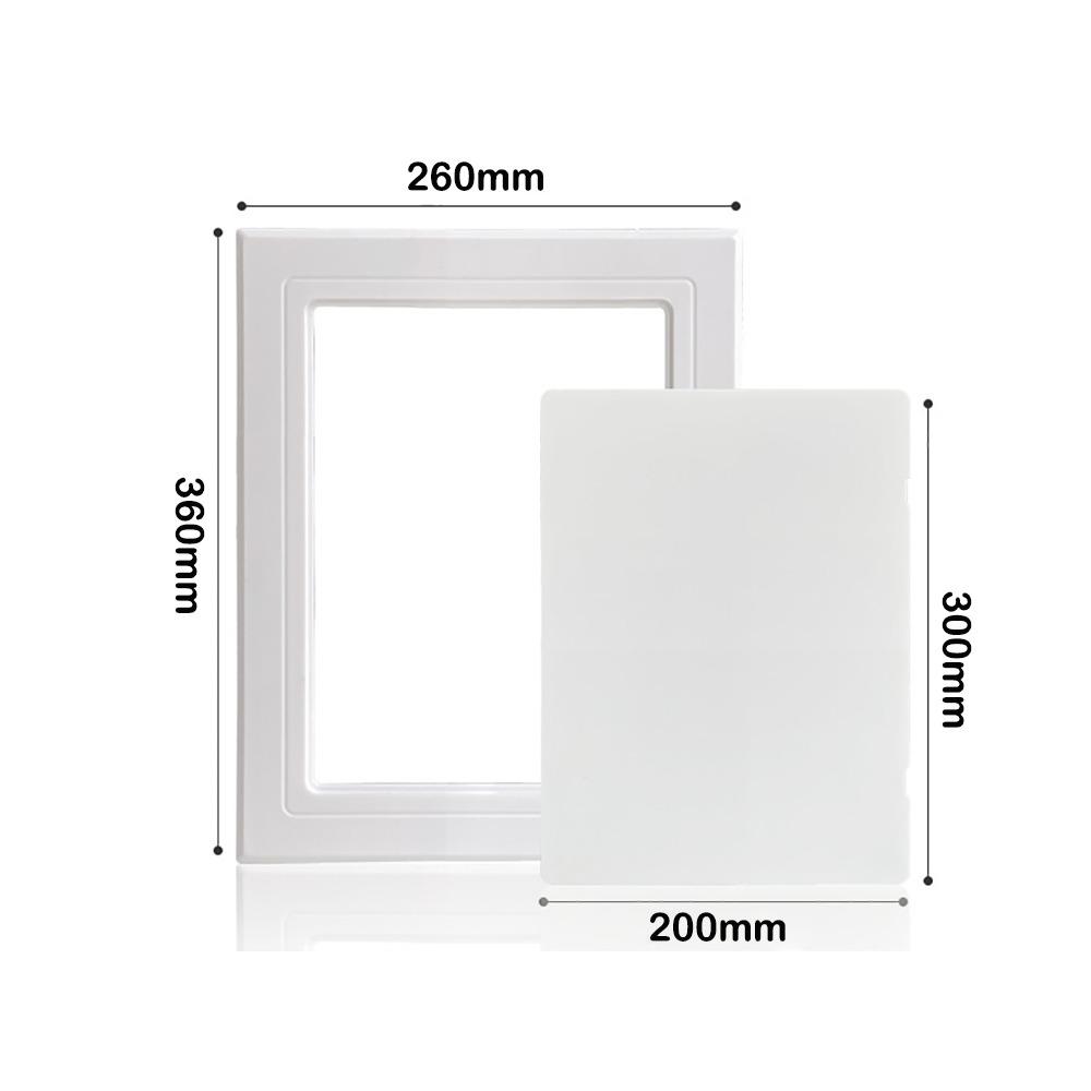 White Opening Flap Cover Plate Plastic Inspection Hole Wall Access Doors  Doors Wall Ceiling