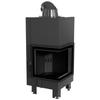 Steel Fireplace KRATKI MBN Right 8 kW Ø 200 Black Thermotec