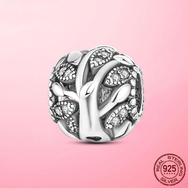 Бусины S925 925 пробы стерлингового серебра ослепительный циркон снежинка день рождения камень шарм подходит модный браслет серебро S925 изготовление ювелирных изделий