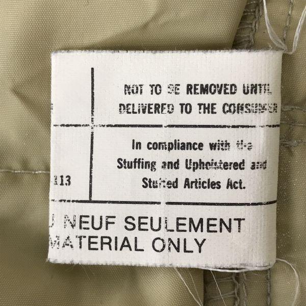 Woolrich 80-90-х годов Винтажный пуховый жилет Бежевый Мужской S Воротник-стойка Логотип Пуговицы(ИСПОЛЬЗОВАЛ)