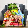 In The Night Garden Upsy Daisy Iggle Piggle Blue Yellow Red Green Forest Trees Flowers Balls Blanket Soft And Cozy Custom Name Gift For All Holidays