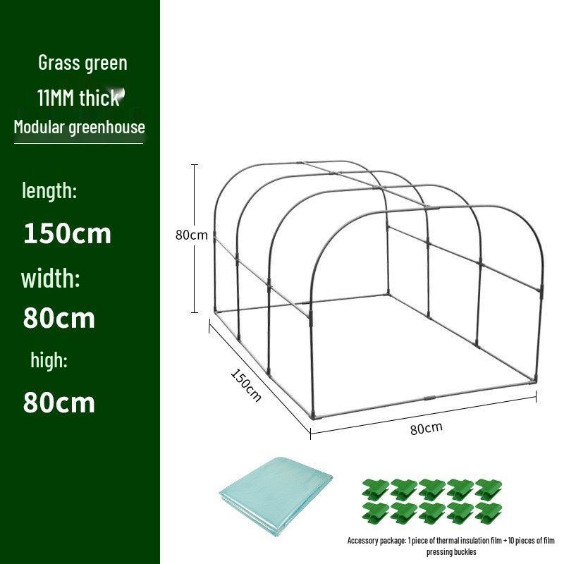 Modular Rainproof Frostproof Greenhouse for Plants and Seedlings - Insulated Small Garden Shed