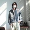 2024 Letter Long Sleeve Shirt Japanese Hong Kong Style Ins Loose Shirt Boys Summer Trendy Versatile Casual Coat
