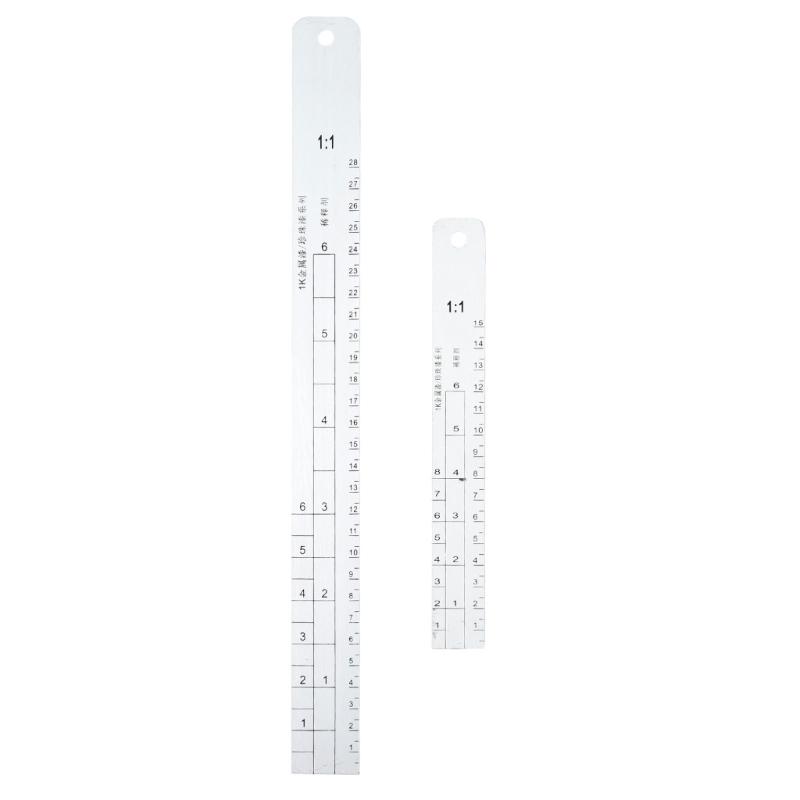 Измерительный прибор для смешивания автомобильной краски Измерительный инструмент из нержавеющей стали для смешивания автомобильной краски Линейка для автомобильной краски Измерительный инструмент для краски