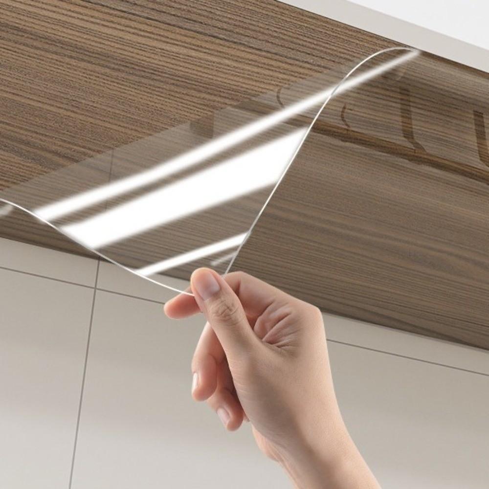 Transparent Wall Protector Waterproof Static Wall Sticker Practical Removable Wall Film Kitchen