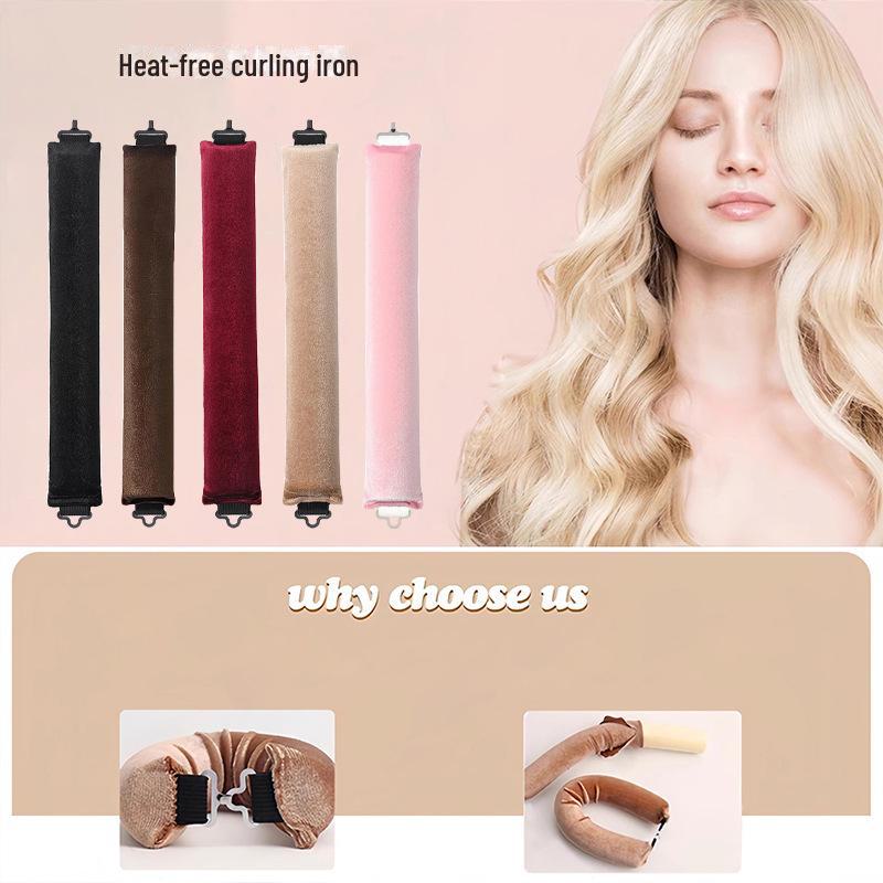 Ленивые щипцы для завивки без нагрева: Легкий европейский и американский Big Wave Sleep Styler для женщин