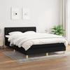 3140859 vidaXL Divan Bed with Mattress Black 140x200 Cm Fabric