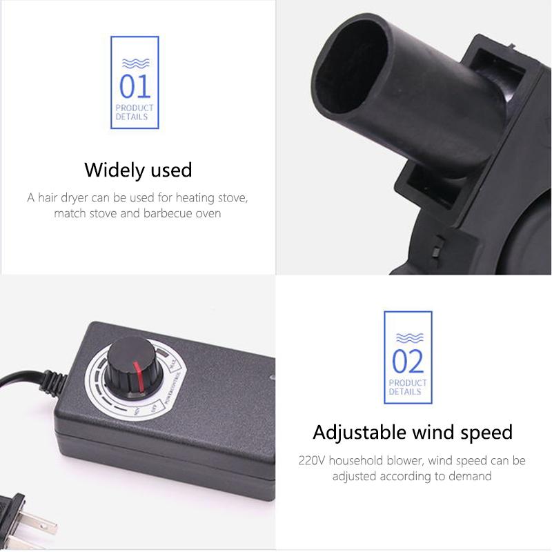 Вентилятор для приготовления пищи на открытом воздухе, вентилятор для барбекю, портативный вентилятор для барбекю, для барбекю, пикника, кемпинга, пешего туризма