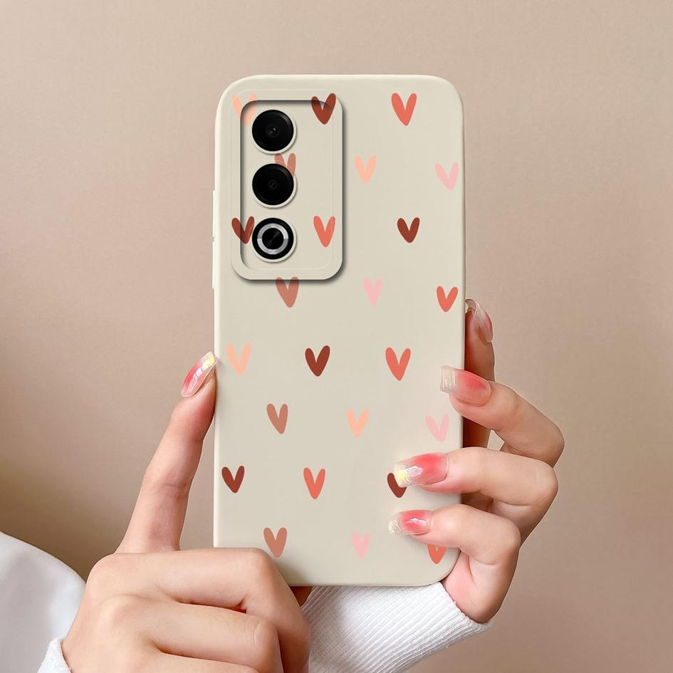 Для OPPO A3X A3 Pro Realme 13 Pro Plus 12 Pro+ чехол-протектор экрана супер ударопрочный тонкий силиконовый чехол-бампер Pretty Love Heart для OPPO