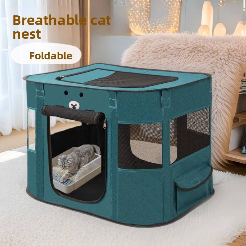 Cat delivery room Breathable cat litter Kennel Foldable pet delivery room Closed cat delivery room Pet tent