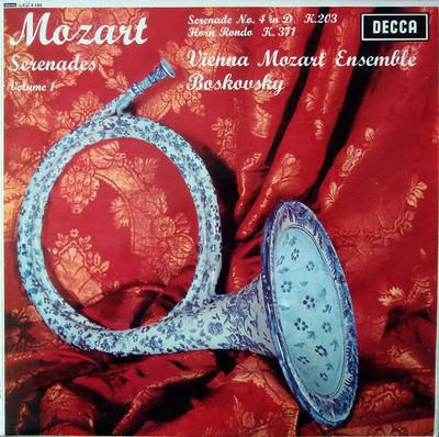Грампластинка WOLFGANG AMADEUS MOZART , WIENER MO - Серенады Том 1 LXT6330 Decca 1968 Великобритания Классика Б/у