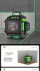 Green Light Laser 8/12/16 High-Precision Infrared Level for Walls/Floors