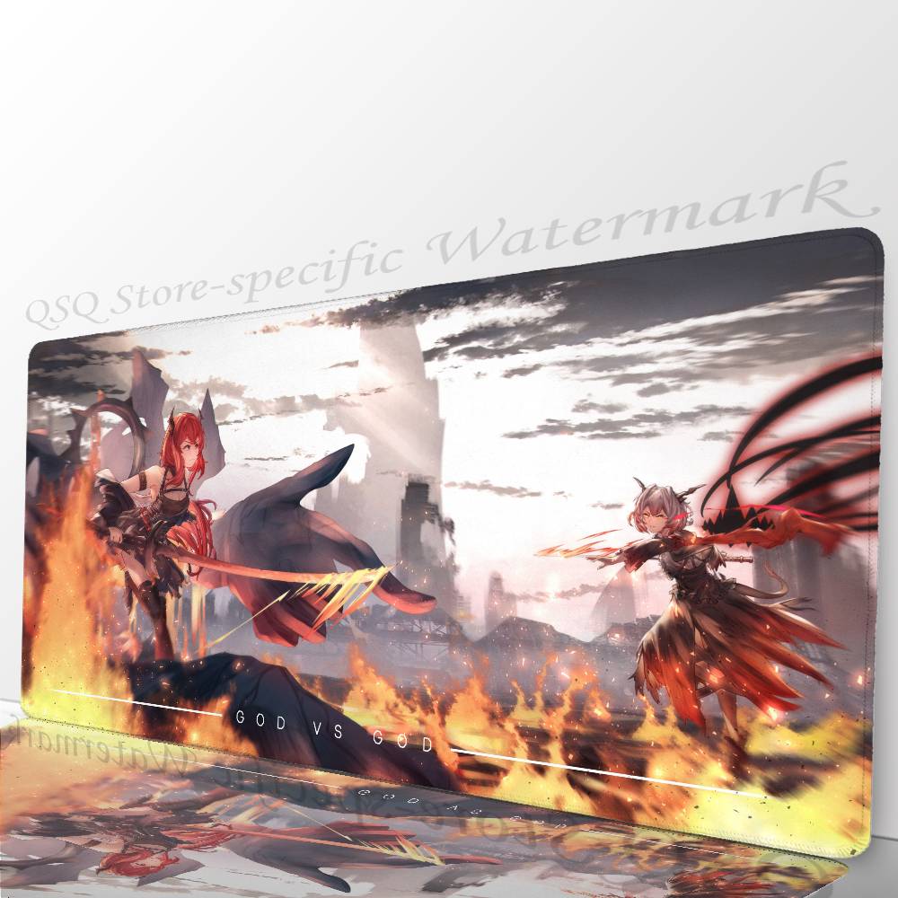 Surtr Анимированный Игровой A-Arknights Коврик для Мыши Коврик для Стола С Подкладкой Игровые Аксессуары Prime Gaming XXL Коврик для Клавиатуры Подкладка