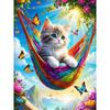 Full Diamond Painting Animal Cat New Arrivals 2024 Diamond Embroidery Flower Wall Decoration Craft Kit Gift