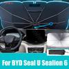 Для BYD Seal U Sealion 6 2024 2025 Автомобильный Складной Зонт для Лобового Стекла Защита от УФ Отражатель Солнцезащитный Козырек Аксессуары