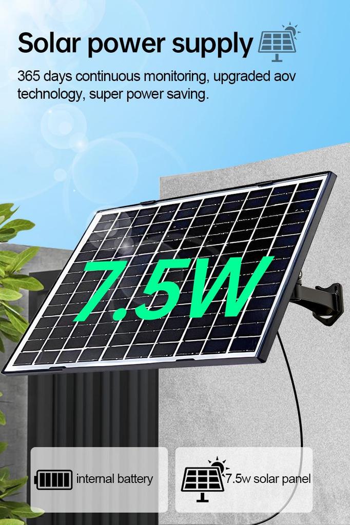 AOV Solar 4G Wireless HD Outdoor Camera with Smart Night Vision for Home Monitoring