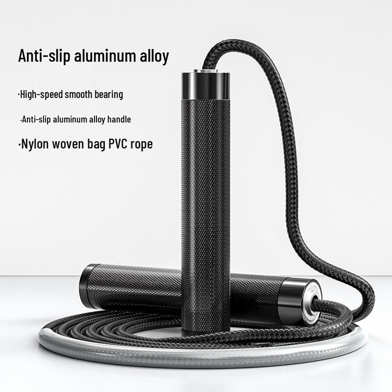 Adjustable Anti-slip Aluminum Jump Rope for Fitness, Fat Burning, Sports, and Competition