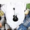 Plussize Harajuku Style Womens Tshirt Musical Note Print Top New Black Tshirt Womens Fashionable Graphic Tshirt Womens Top